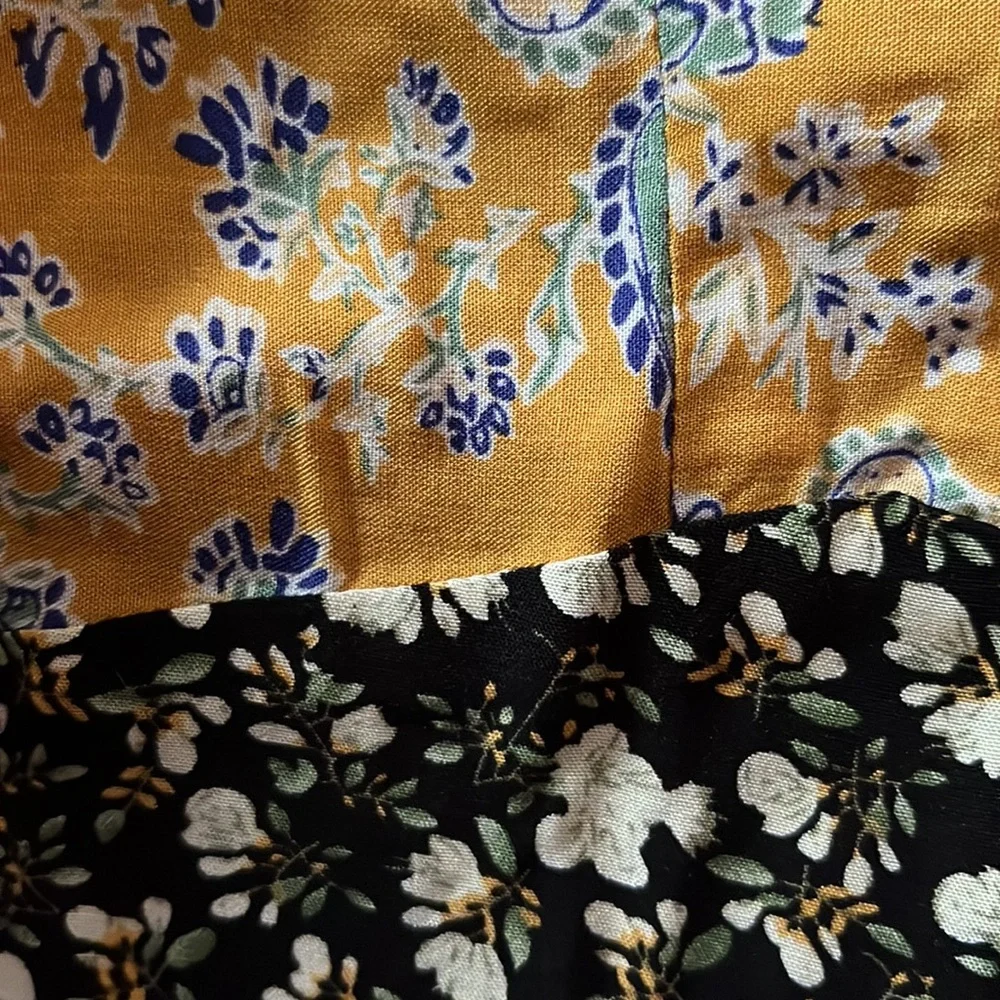 NWT Natural Life Esme Shirt Dress - Rust Blue Mix Print - Picture 11 of 14